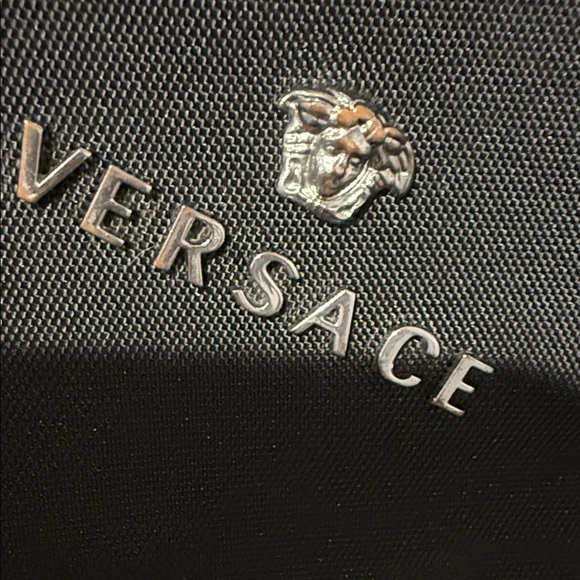 Versace Black Pouch with Silver Logo - Picture 5 of 5